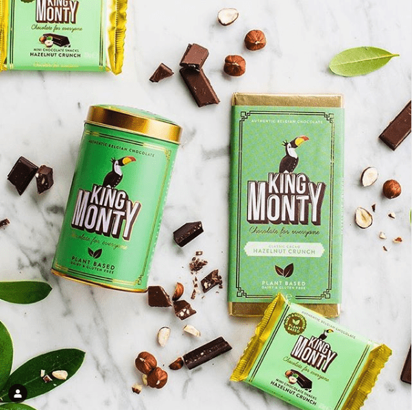 foto van chocolade in een groene verpakking