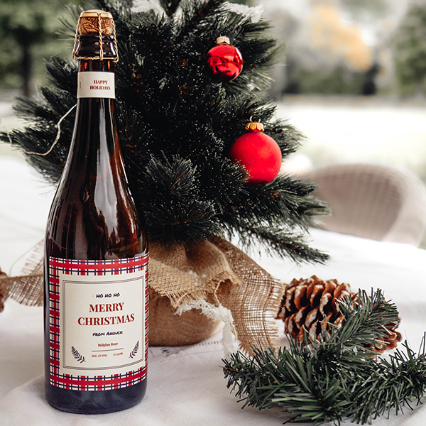 foto bier kerstsfeer