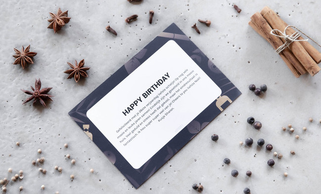 Gepersonaliseerd kaartje