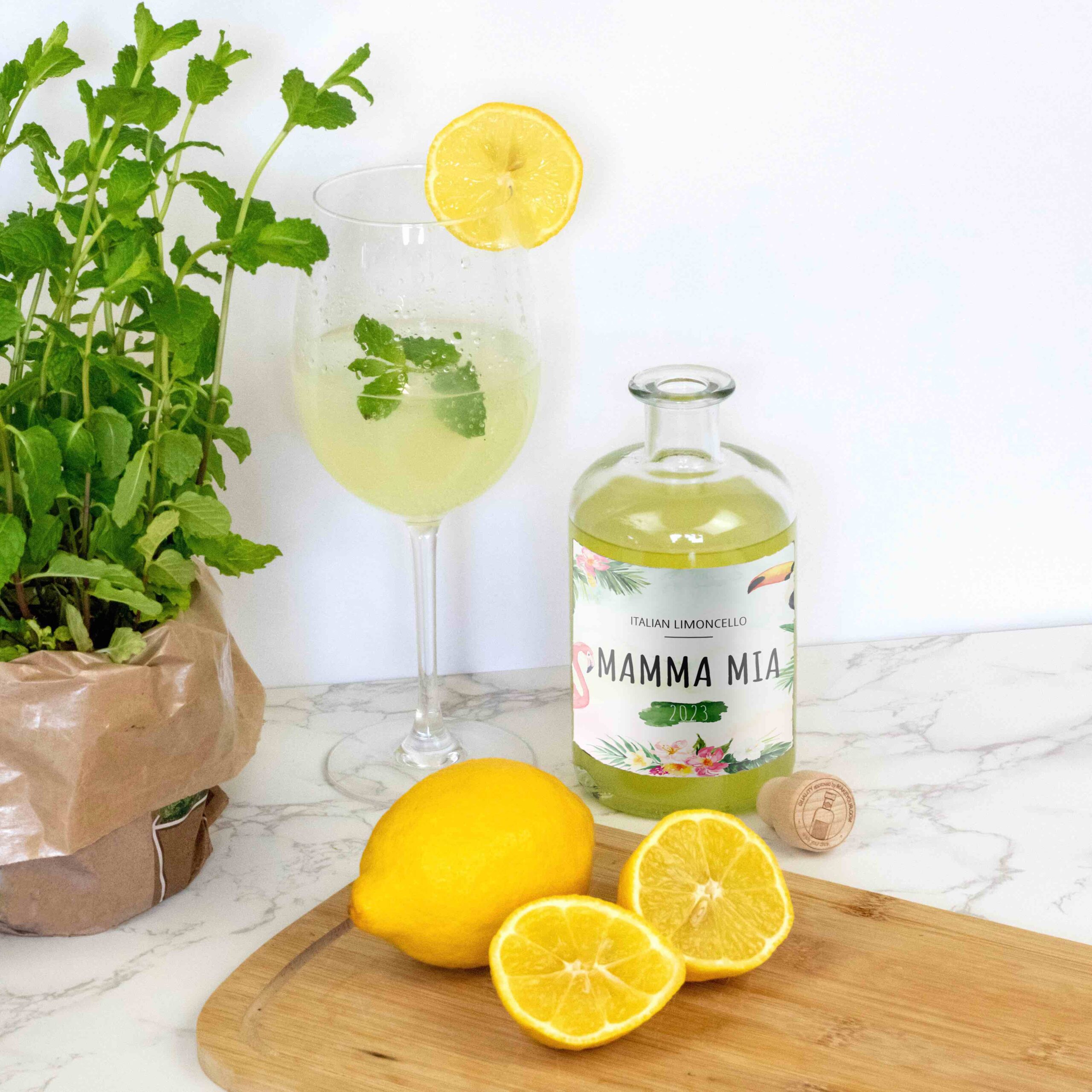 personalised limoncello