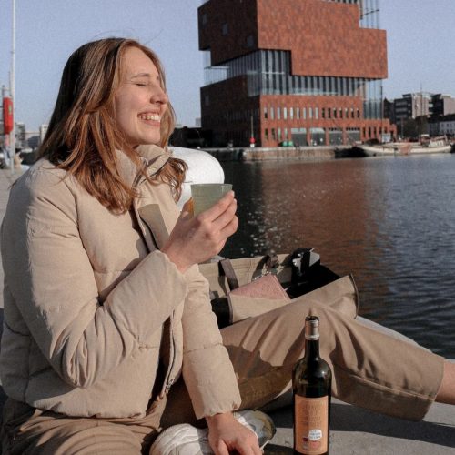 Fles wijn als cadeau voor mama