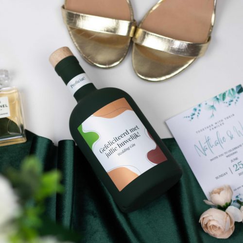 gefeliciteerd met jullie huwelijk - gepersonaliseerde gin (1)